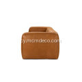 Soffa Leather Leather Cigar Modern Ganrif Ganrif